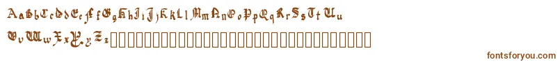 Шрифт QuadrataPreciosa – коричневые шрифты на белом фоне
