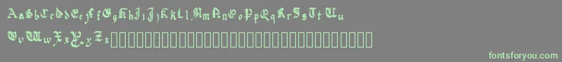 QuadrataPreciosa-Schriftart – Grüne Schriften auf grauem Hintergrund