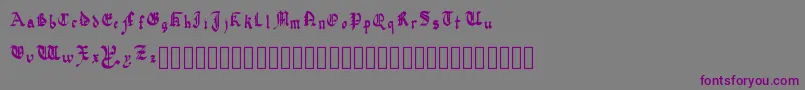 Шрифт QuadrataPreciosa – фиолетовые шрифты на сером фоне