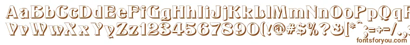 KlarissaShadow-Schriftart – Braune Schriften