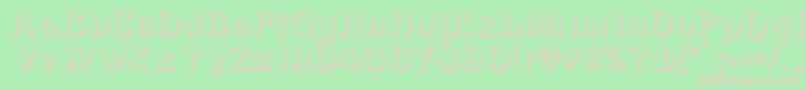 KlarissaShadow Font – Pink Fonts on Green Background