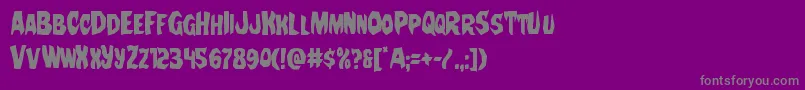 Nightchildecondフォントについての詳細 フォントNightchildecond – 紫の背景に灰色の文字