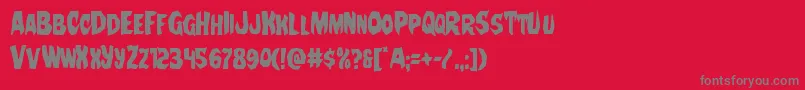 Nightchildecond Font – Gray Fonts on Red Background
