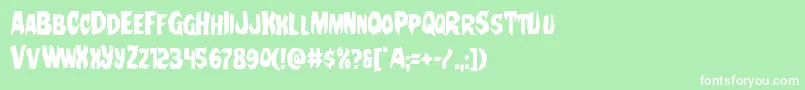 Nightchildecond Font – White Fonts on Green Background