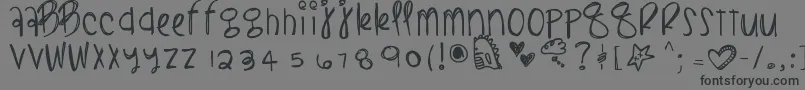 Blacklightning Font – Black Fonts on Gray Background