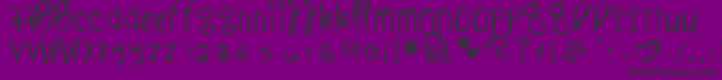 Blacklightning Font – Black Fonts on Purple Background