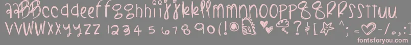 Blacklightning Font – Pink Fonts on Gray Background