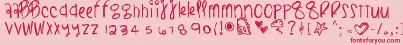 Blacklightning Font – Red Fonts on Pink Background