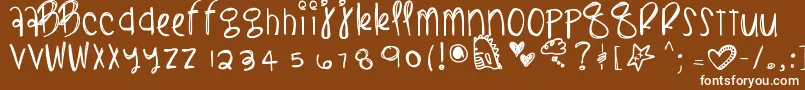 Blacklightning Font – White Fonts on Brown Background