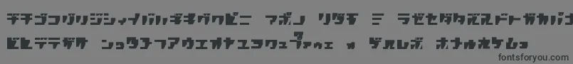 R.P.G.Katakana Font – Black Fonts on Gray Background