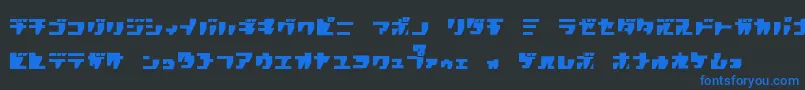 En savoir plus sur la police R.P.G.Katakana Police R.P.G.Katakana – polices bleues sur fond noir