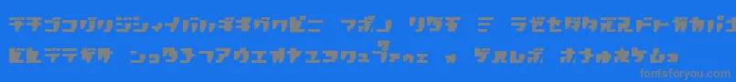 R.P.G.Katakana Font – Gray Fonts on Blue Background
