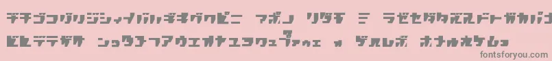Lisätietoja R.P.G.Katakana-fontista R.P.G.Katakana-fontti – harmaat kirjasimet vaaleanpunaisella taustalla