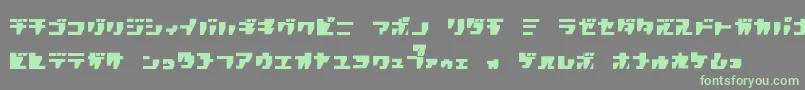 fuente R.P.G.Katakana – Fuentes Verdes Sobre Fondo Gris