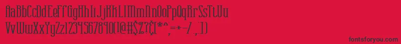 CombustionWideBrk Font – Black Fonts on Red Background