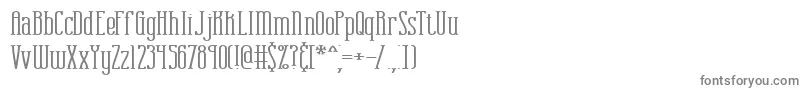 フォントCombustionWideBrk – 白い背景に灰色の文字