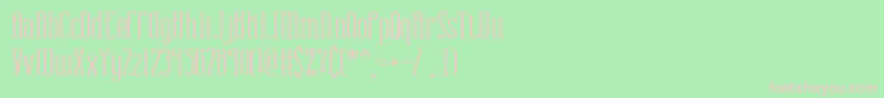 CombustionWideBrk Font – Pink Fonts on Green Background