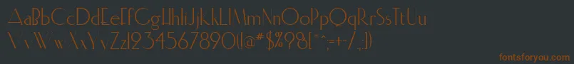 Elisia Font – Brown Fonts on Black Background