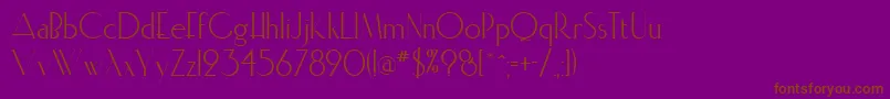 Elisia Font – Brown Fonts on Purple Background