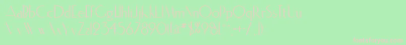 Elisia Font – Pink Fonts on Green Background