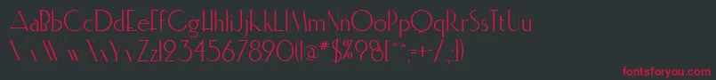 Elisia Font – Red Fonts on Black Background