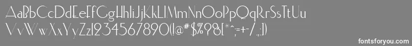 Elisia Font – White Fonts on Gray Background
