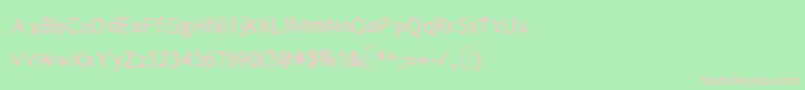 Bubbledub Font – Pink Fonts on Green Background