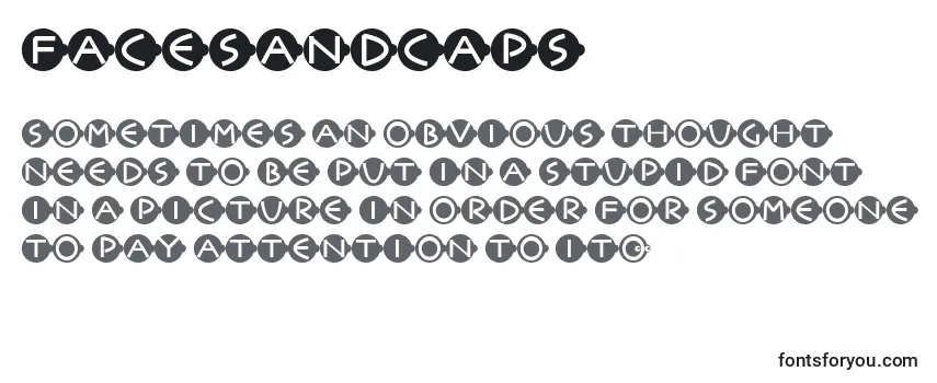Шрифт Facesandcaps