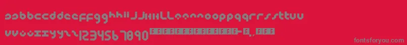 Multiplex Font – Gray Fonts on Red Background