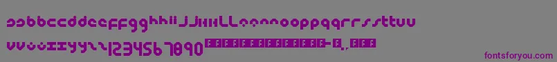 フォントMultiplex – 紫色のフォント、灰色の背景