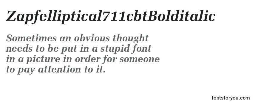 Zapfelliptical711cbtBolditalic-fontti