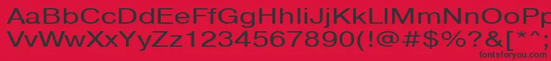 Pragmaticactt130n Font – Black Fonts on Red Background