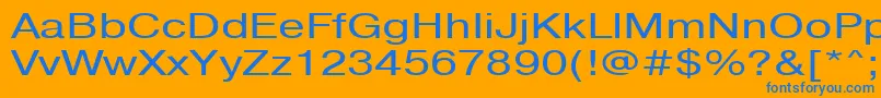 Pragmaticactt130n Font – Blue Fonts on Orange Background