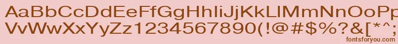 Pragmaticactt130n Font – Brown Fonts on Pink Background