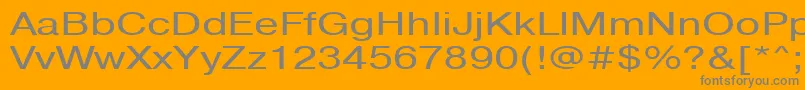 Pragmaticactt130n Font – Gray Fonts on Orange Background