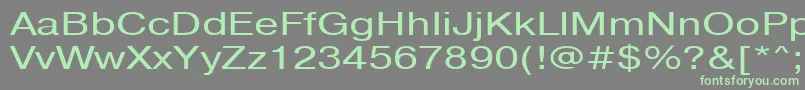 Pragmaticactt130n Font – Green Fonts on Gray Background