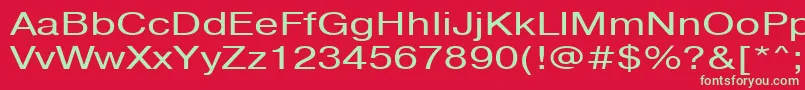 Pragmaticactt130n Font – Green Fonts on Red Background