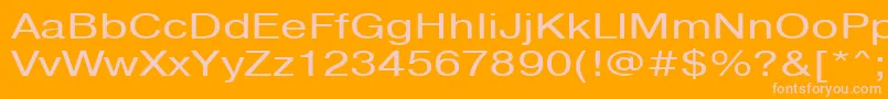 Pragmaticactt130n Font – Pink Fonts on Orange Background