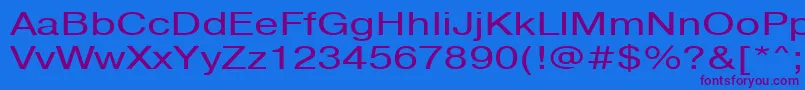 Pragmaticactt130n Font – Purple Fonts on Blue Background