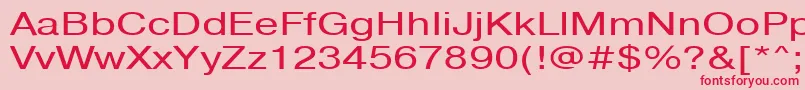 Pragmaticactt130n Font – Red Fonts on Pink Background