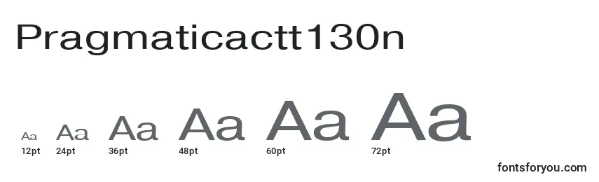Размеры шрифта Pragmaticactt130n
