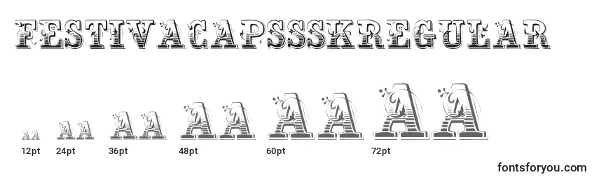 Размеры шрифта FestivacapssskRegular