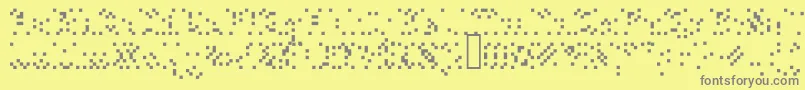 Plopdumpalias Font – Gray Fonts on Yellow Background