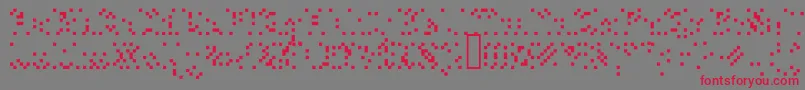 Plopdumpalias Font – Red Fonts on Gray Background