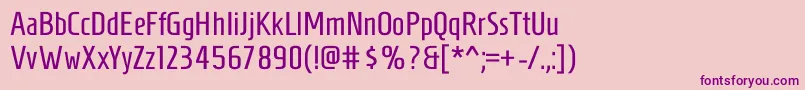 HomenajeRegular Font – Purple Fonts on Pink Background