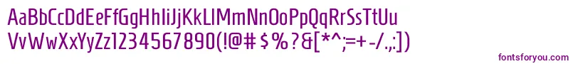 Шрифт HomenajeRegular – фиолетовые шрифты на белом фоне