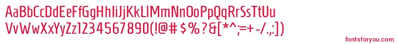 HomenajeRegular Font – Red Fonts on White Background