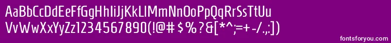 Шрифт HomenajeRegular – белые шрифты на фиолетовом фоне