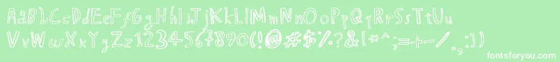 HapoleBmess Font – White Fonts on Green Background