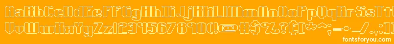 More about Tsextolo Font Tsextolo Font – White Fonts on Orange Background